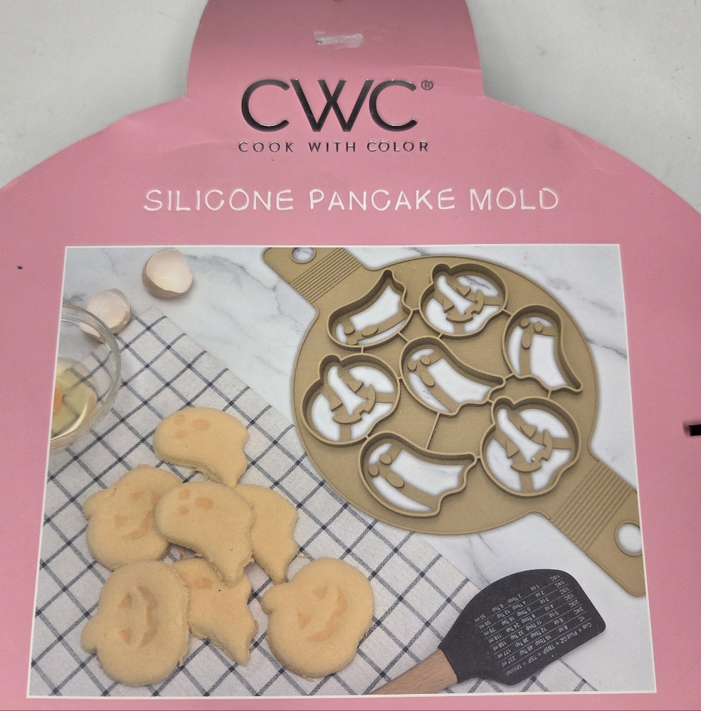 CWC Halloween Ghost and Pumpkin Silicone Pancake Mold